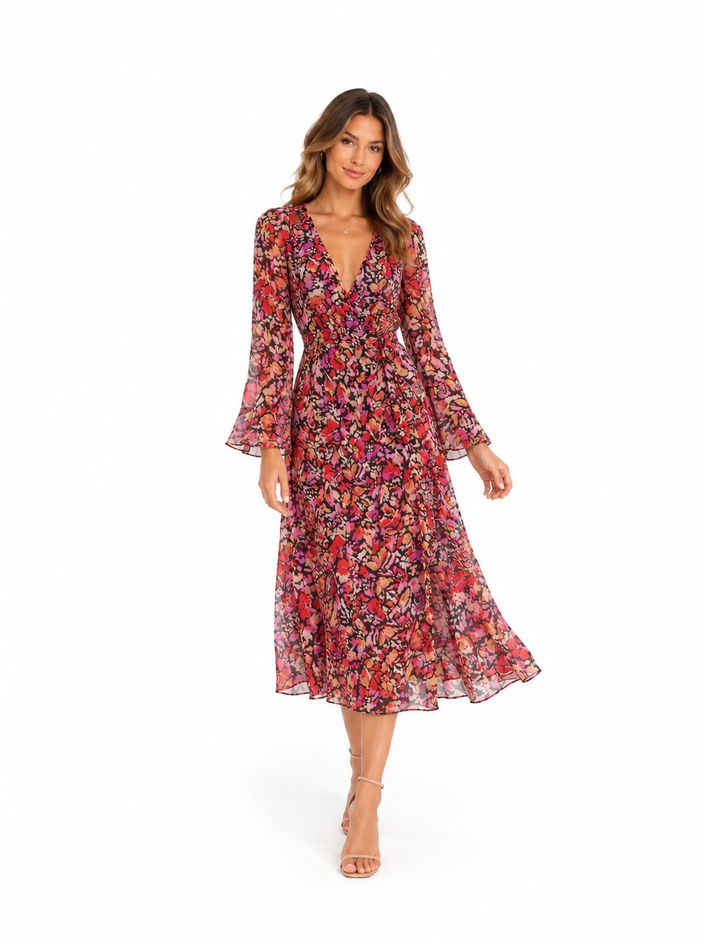 MISA Los Angeles Floral Midi Dress – Size XS | NWT